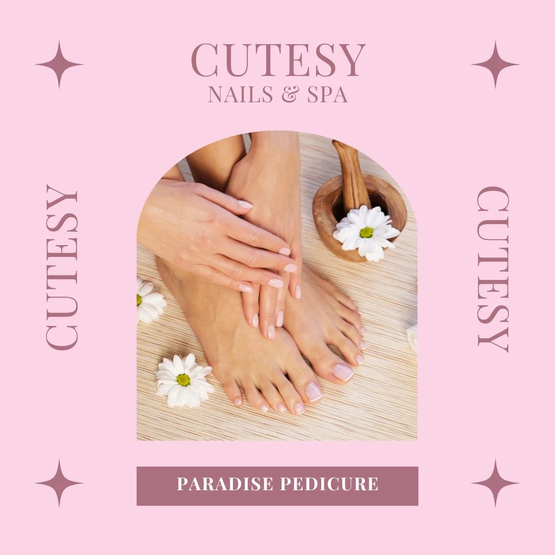Paradise Pedicure with Diamond/Gold Treatment, Hot Stone Massage, and Nail Polish